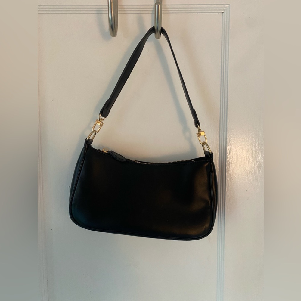 faux leather shoulder crossbody bag